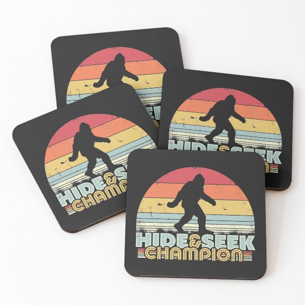 Item preview, Bigfoot Product. Retro Style Sasquatch, Hide And Seek Champion Print designed and sold by PackAPunch.