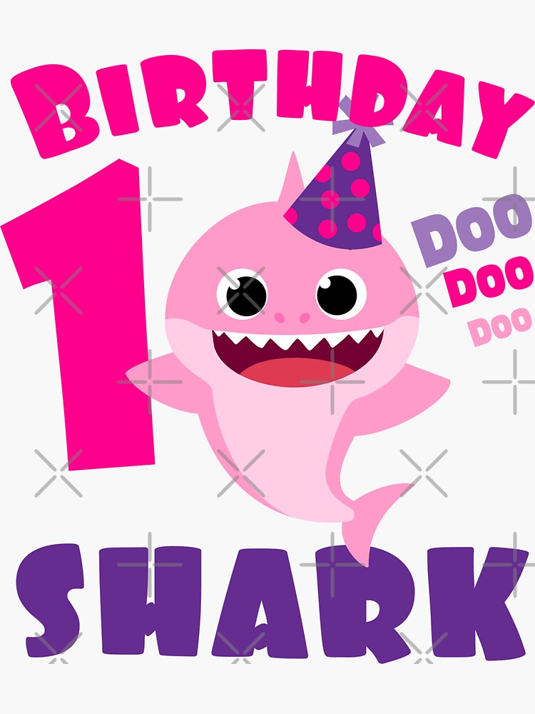 "Birthday Girl Shark Gift Cute Baby Shark Design Matching Family Set