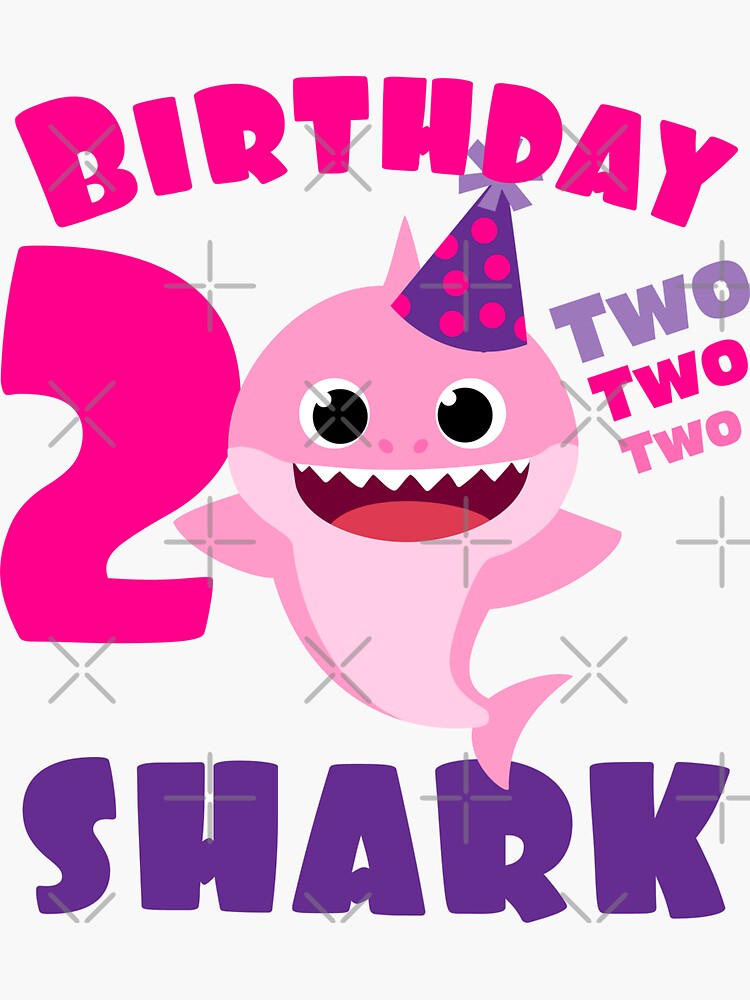 "Birthday Girl Shark Gift Cute Baby Shark Design Matching Family Set