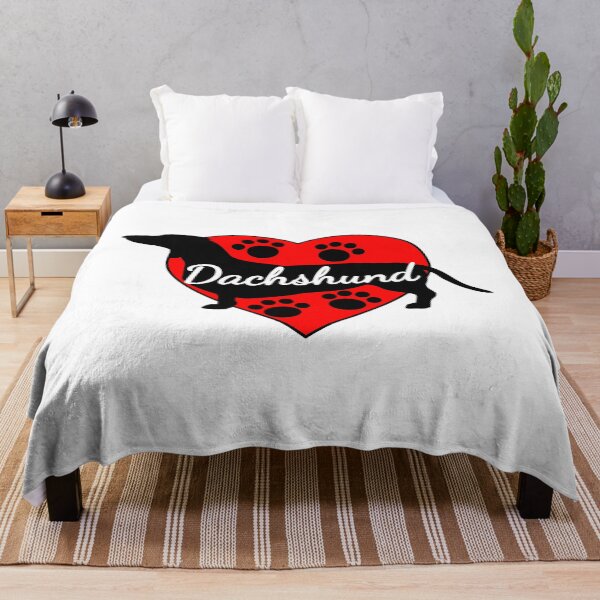 Item preview, Dachshund Love Dog Paws And Red Hearts designed and sold by Almdrs.
