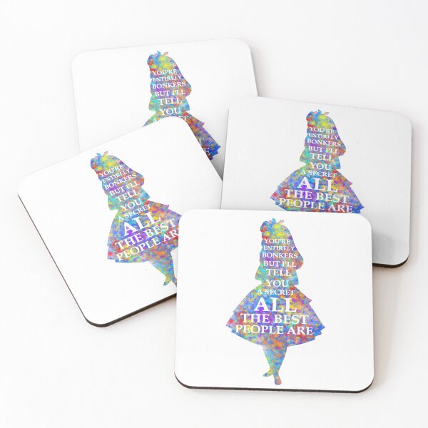 Item preview, Alice In Wonderland Have I Gone Bonkers Quote designed and sold by maryedenoa.
