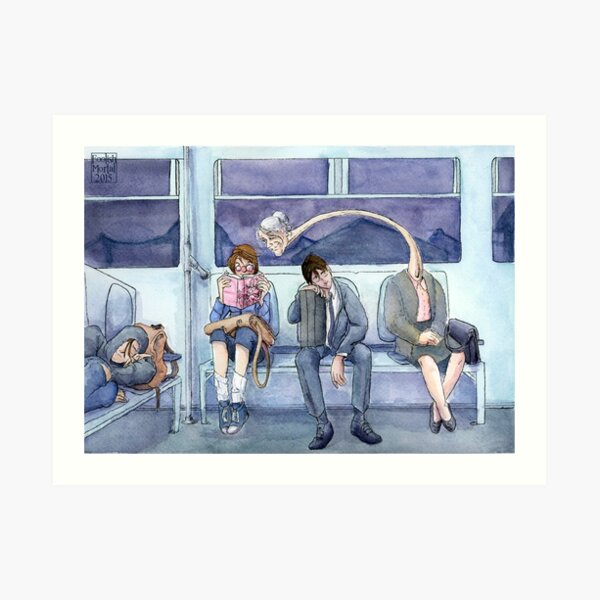 Late Night Train Art Print