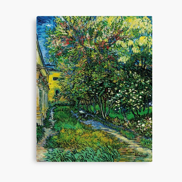 Vincent Van Gogh The garden of the asylum at Saint Remy Saint-Rémy Canvas Print