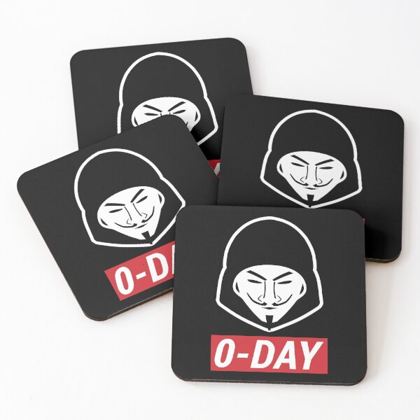 Item preview, 0-Day Cool Red/White Computer Hacker Design designed and sold by geeksta.