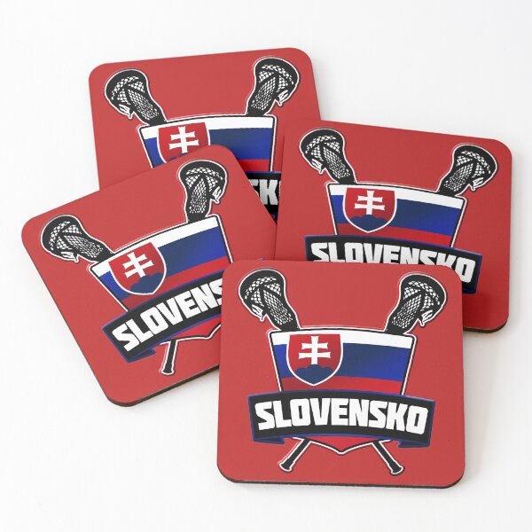 Item preview, Slovakia Lacrosse Flag Logo, LAX  designed and sold by gamefacegear.