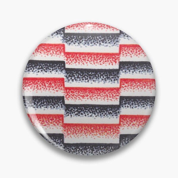 Item preview, Black and red abstract art repeating pattern, ponitllism painting designed and sold by MitoP.