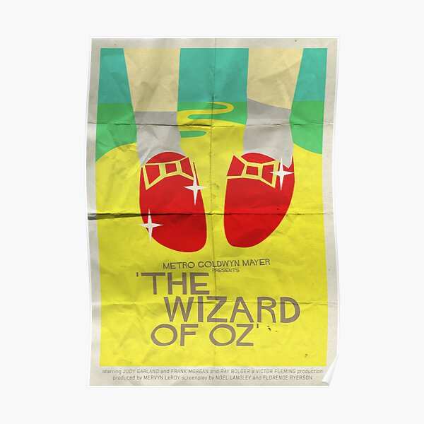 Wizard Of Oz - Saul Bass Inspired Poster Poster