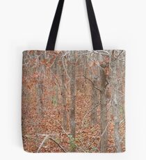 Fall in the Woods - A Pointillist Photo Tote Bag