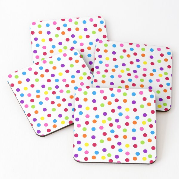 Item preview, Rainbow Multi-color Confetti Polka Dot designed and sold by wordznart.