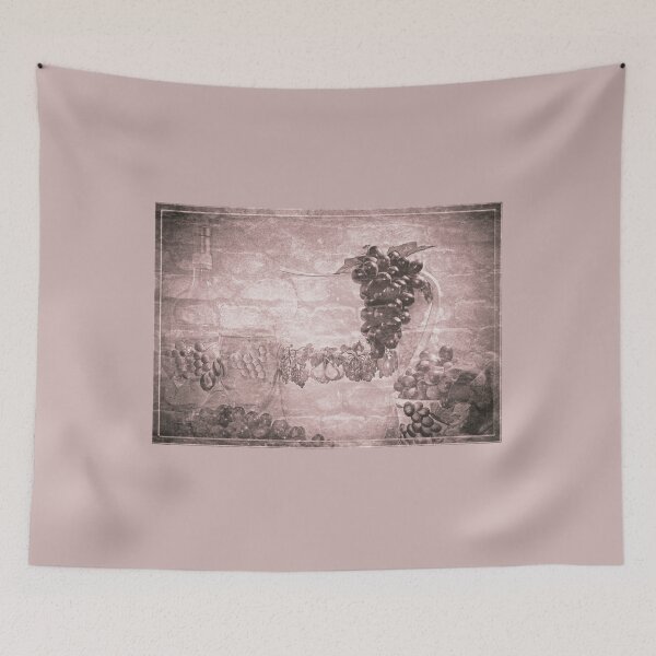 Item preview, Grapes Galore on Brick Venere in Sepia designed and sold by Sherry Hallemeier.