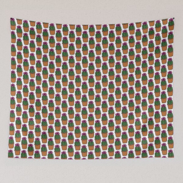 Item preview, Pretty tough cartoon cactus with pink flower designed and sold by Bailey3402.