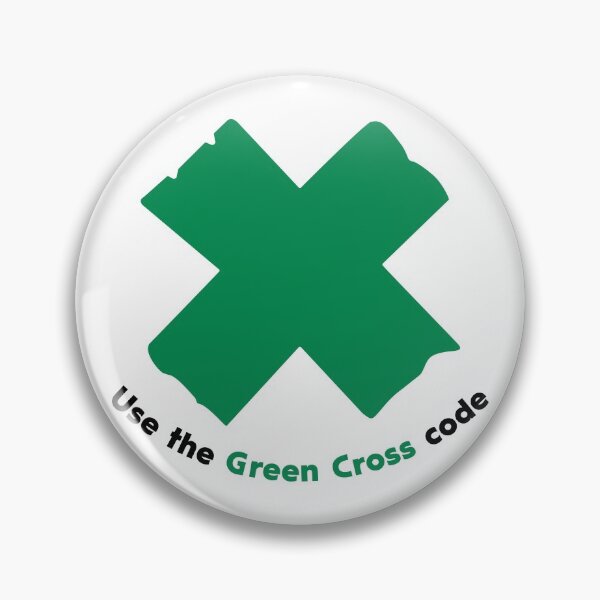 Item preview, NDVH Green Cross Code designed and sold by Nik’s T-Shirts.