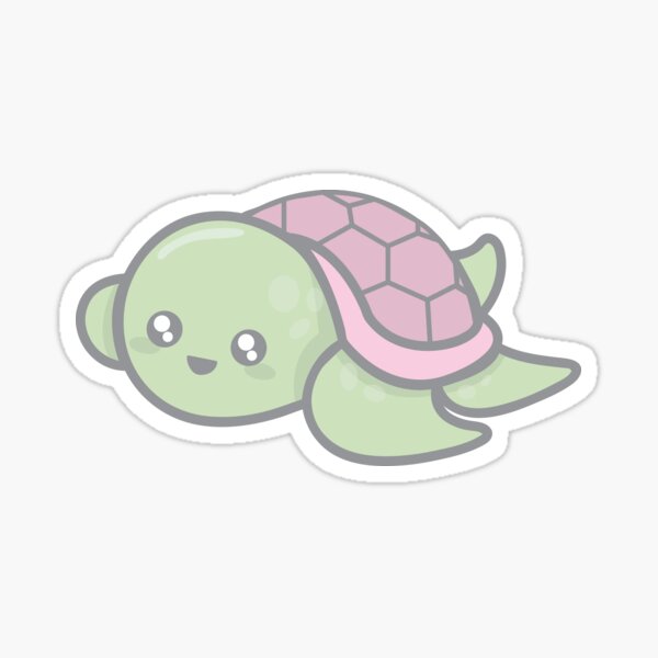 Cute Kawaii Mushroom Turtle Jumbo Sticker