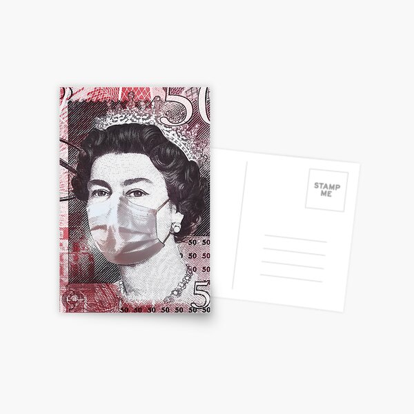 Corona Queen Face Mask - Coronavirus (COVID-19) Pandemic Postcard