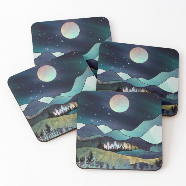 Item preview, Starry night in the mountains designed and sold by Red Witch Art.