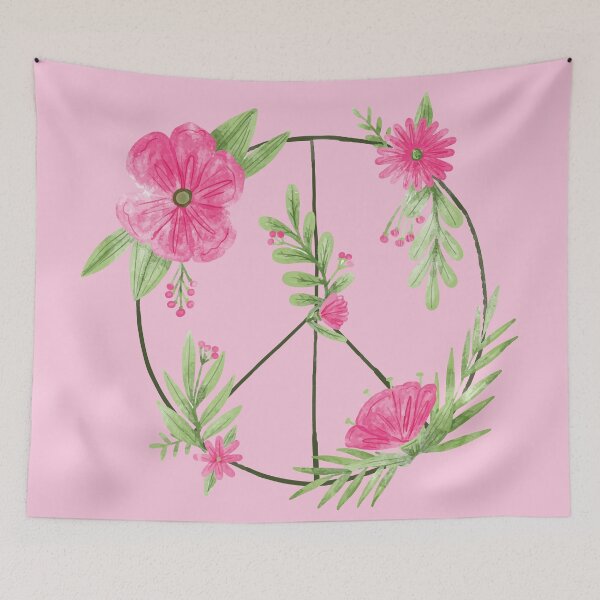 Artikelvorschau, Blumen-Friedenszeichen entworfen und verkauft von Jandsgraphics.