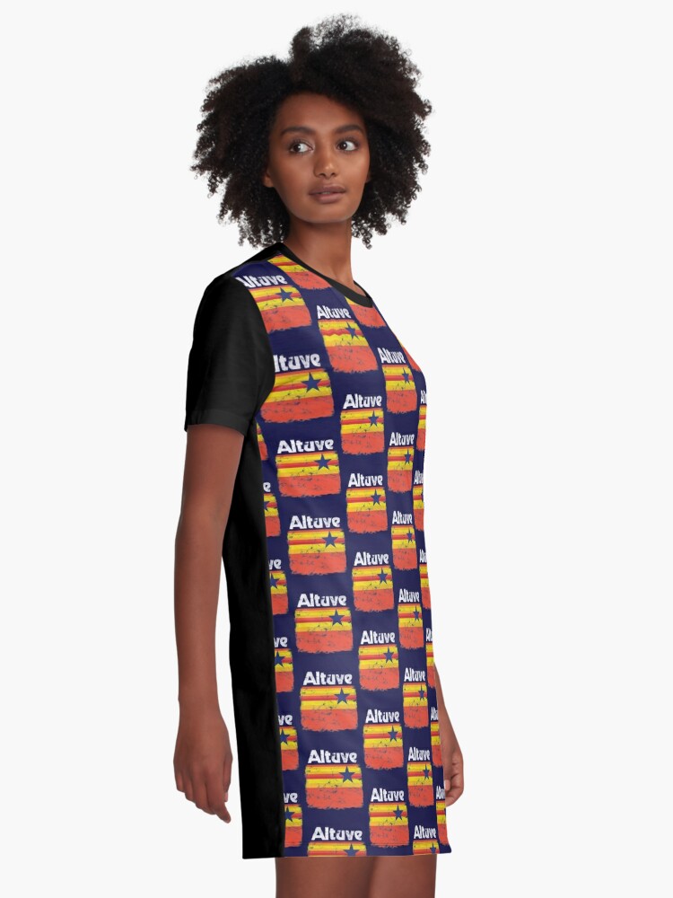 Atuve Retro Houston Astros Logo Parody for Fans Vintage Retro Tequila  Sunrise Throwback Style Graphic T-Shirt Dress for Sale by WilsonReserve