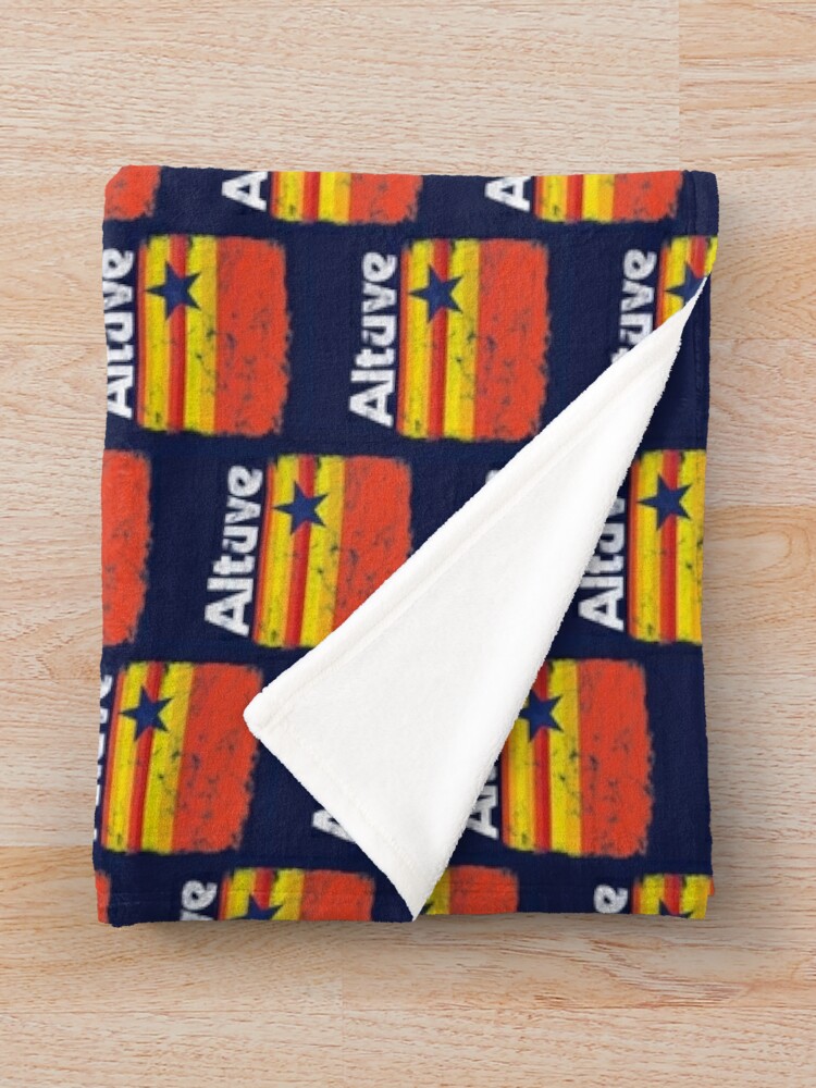 Atuve Retro Houston Astros Logo Parody for Fans Vintage Retro Tequila  Sunrise Throwback Style | Throw Blanket