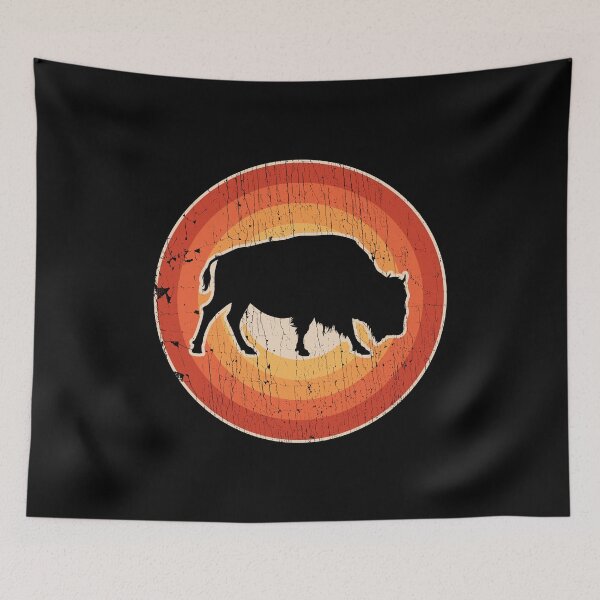 Item preview, Bison Retro Sunset Vintage 60s 70s Shirt for Men Women Boys Girls Kids Animal Lovers Gift designed and sold by LiqueGifts.