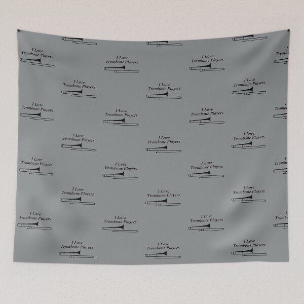 Item preview, I Love Trombone Players - Black design designed and sold by ryanwfraser.