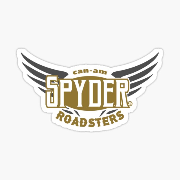 Spyder Apparel Logo White Spider Diecut Decal Sticker White Red