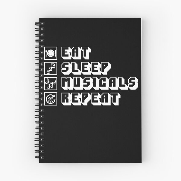 Item preview, Eat Sleep Musicals Repeat Retro Broadway Stage Performer Gear designed and sold by DynamicDesign.