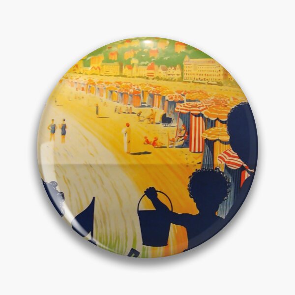 Item preview, Trouville la reines des plages vintage travel poster designed and sold by stickart-marek.