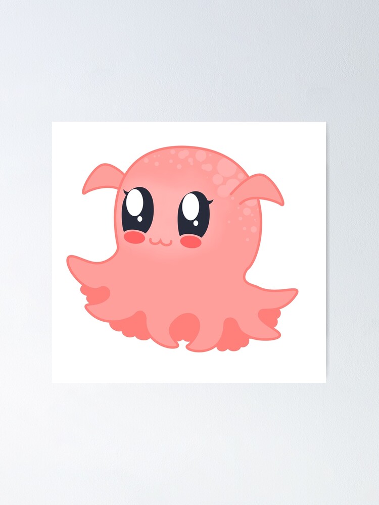 Poster Pulpo Kawaii De Nobleimages Redbubble