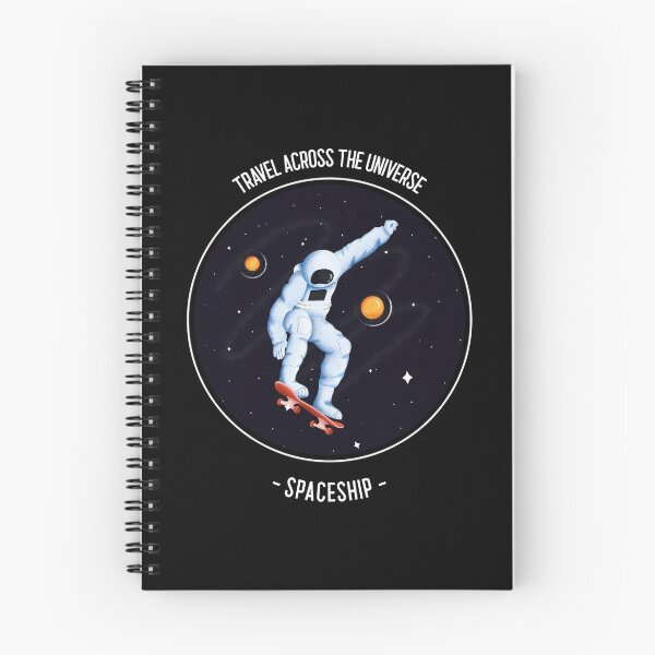 Item preview, I Travel Across The Universe - Spaceship or Skateboard designed and sold by MoTeesMo.