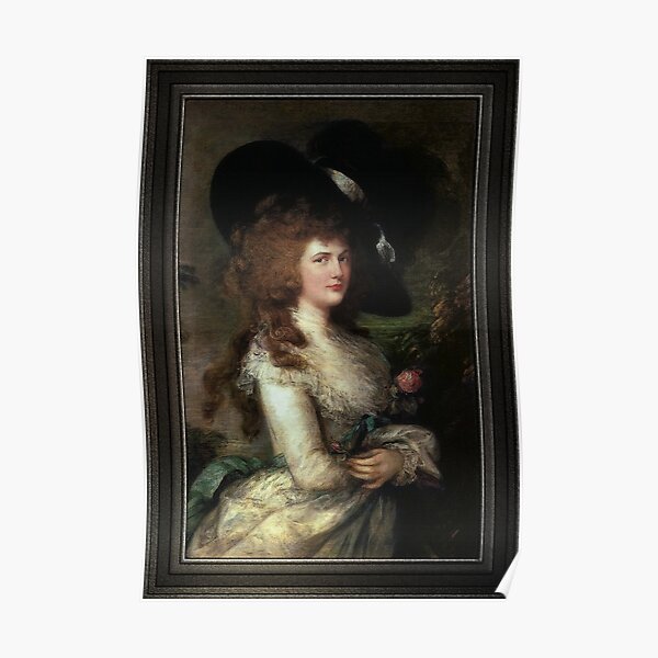 Portrait of Georgiana, Duchess of Devonshire by Thomas Gainsborough Poster