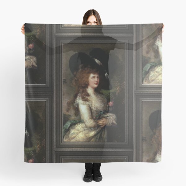 Portrait of Georgiana, Duchess of Devonshire by Thomas Gainsborough Scarf