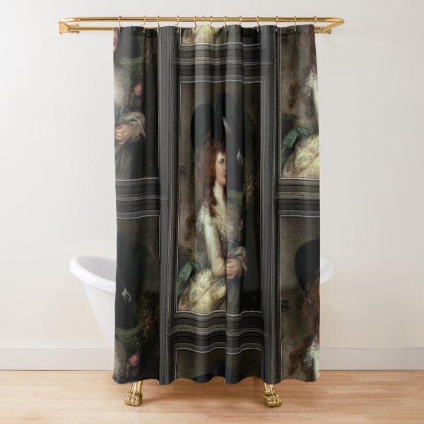 Portrait of Georgiana, Duchess of Devonshire by Thomas Gainsborough Shower Curtain