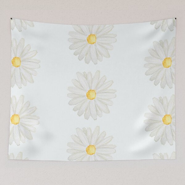 Item preview, hand painted one little white  daisy watercolor  designed and sold by ColorandColor.
