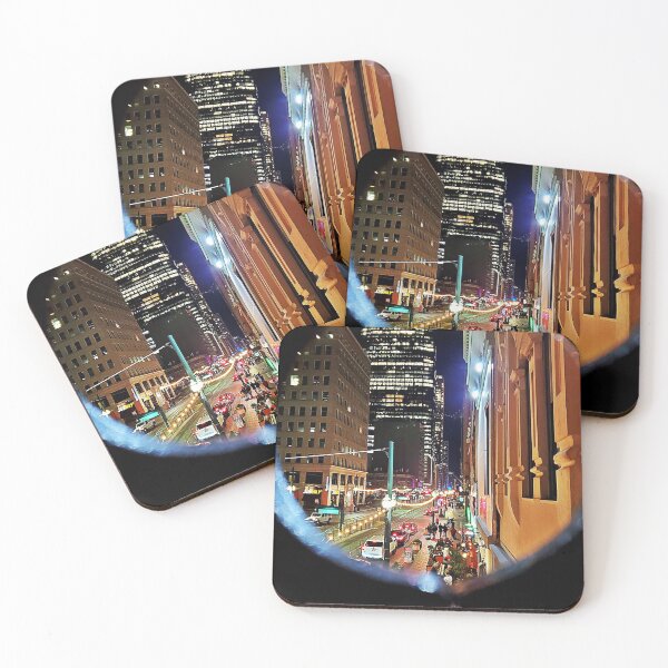 Item preview, Main Street at Night designed and sold by DancingCacti.