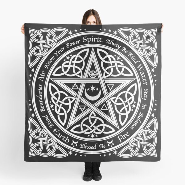 Pentagram Symbol Scarf
