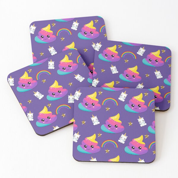 Item preview, Pretty Rainbow Unicorn Poo on Blue designed and sold by GraphicAllusion.