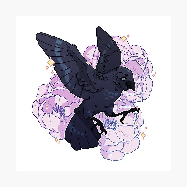 Item preview, Bird Blossom - Peony Crow designed and sold by Clericcrow.