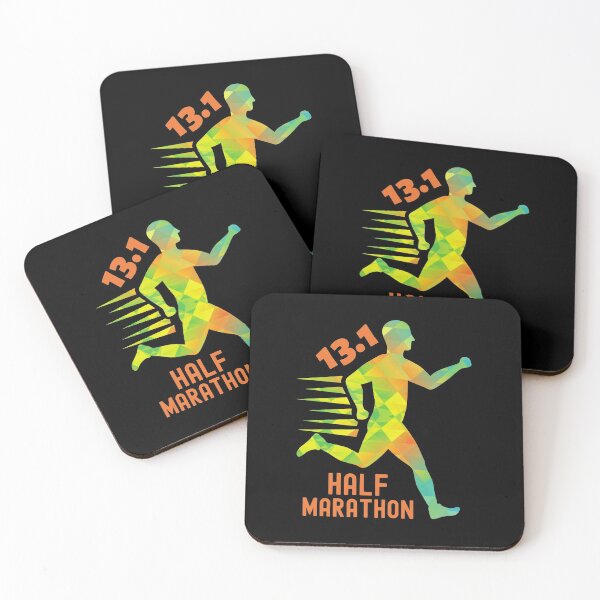 Item preview, Half Marathon 13.1 Marathoner Gift, Runner's Gift, Running Gift, Green, Orange, Yellow designed and sold by RaceRunnerz-.