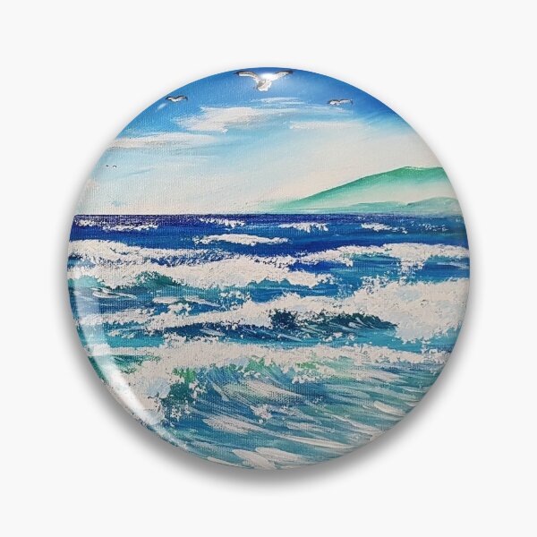 Artikelvorschau, Crashing Shoreline Painting entworfen und verkauft von Paintings by Diaz.