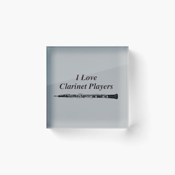 Item preview, I Love Clarinet Players - Black design designed and sold by ryanwfraser.