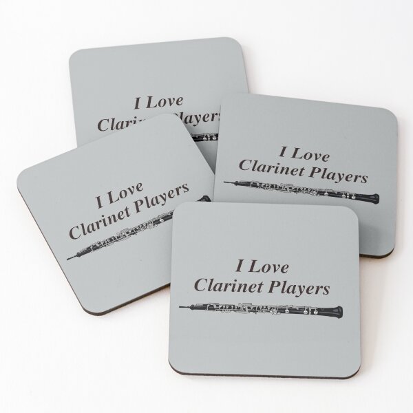 Item preview, I Love Clarinet Players - Black design designed and sold by ryanwfraser.