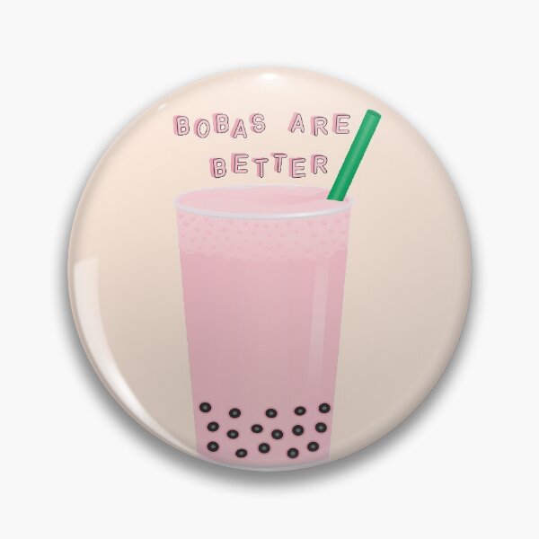 Item preview, Bobas are Better Strawberry Flavored Milk Bubble Tea designed and sold by tandaleah.