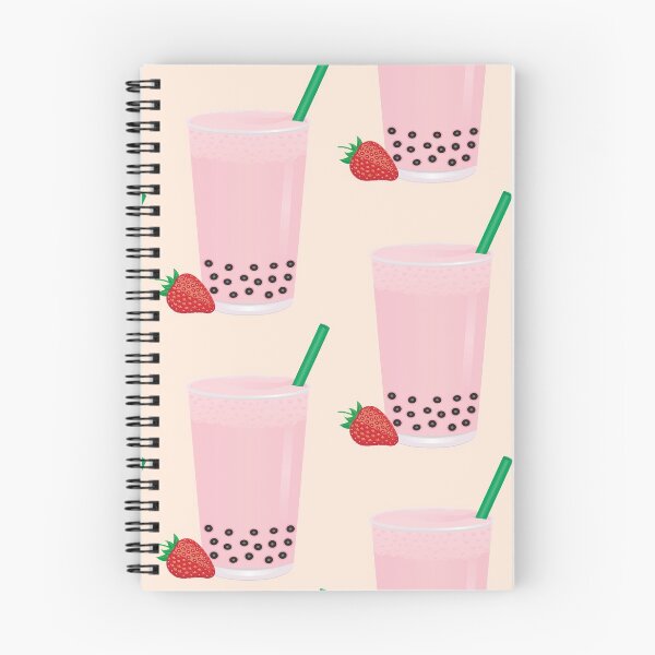 Item preview, Strawberry Flavored Milk Bubble Tea with Strawberry designed and sold by tandaleah.