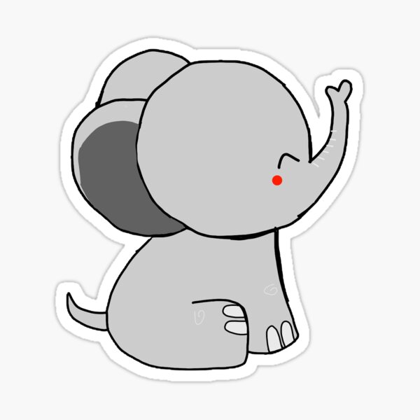 "Elephant Sticker " Sticker for Sale by SillySam52 Redbubble