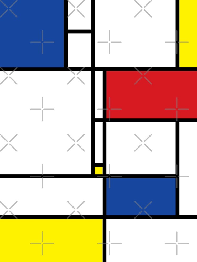 Mondrian Minimalist De Stijl Modern Art I.I © fatfatin by fatfatin