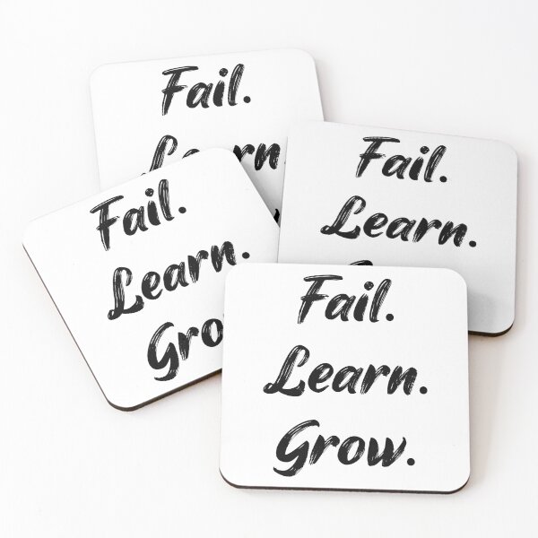 Item preview, Motivational Quote. Fail. Learn. Grow. designed and sold by Happy-Donut.
