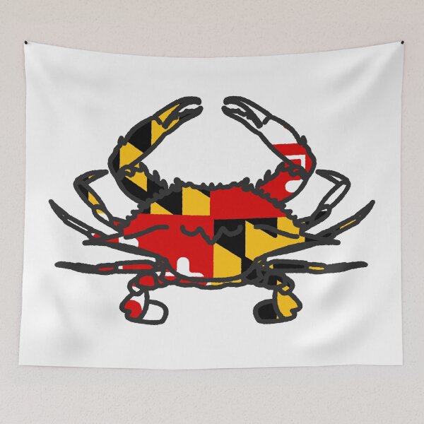 Item preview, Old School Flag Crab designed and sold by kmtnewsman.