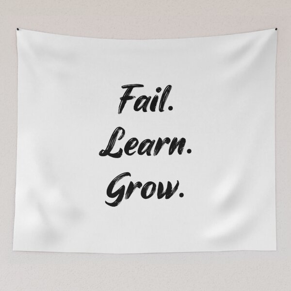 Item preview, Motivational Quote. Fail. Learn. Grow. designed and sold by Happy-Donut.