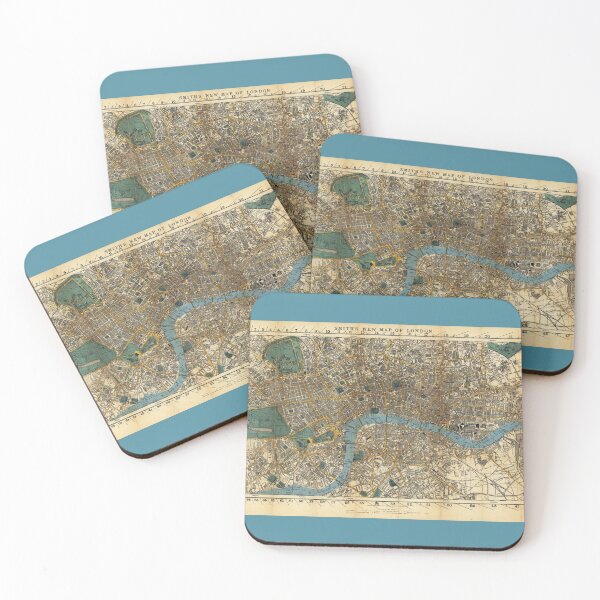 Item preview, Antique Map of London / Beautiful 1860 Cartography / London Map designed and sold by FuzzyHoney.