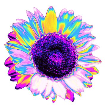 Artwork thumbnail, Holographic Sunflower by dinaaaaaah